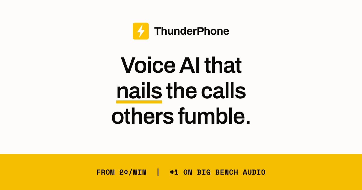 Show HN: ThunderPhone v2 – a new architecture for voice AI